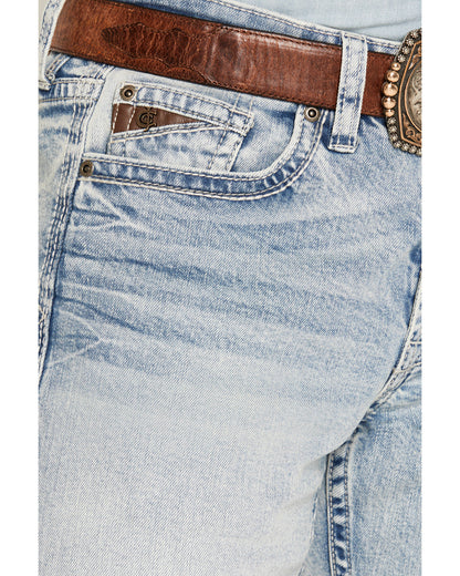 Men's Austin Wash Yukon Relaxed Straight Stretch Denim Jean Light Wash
