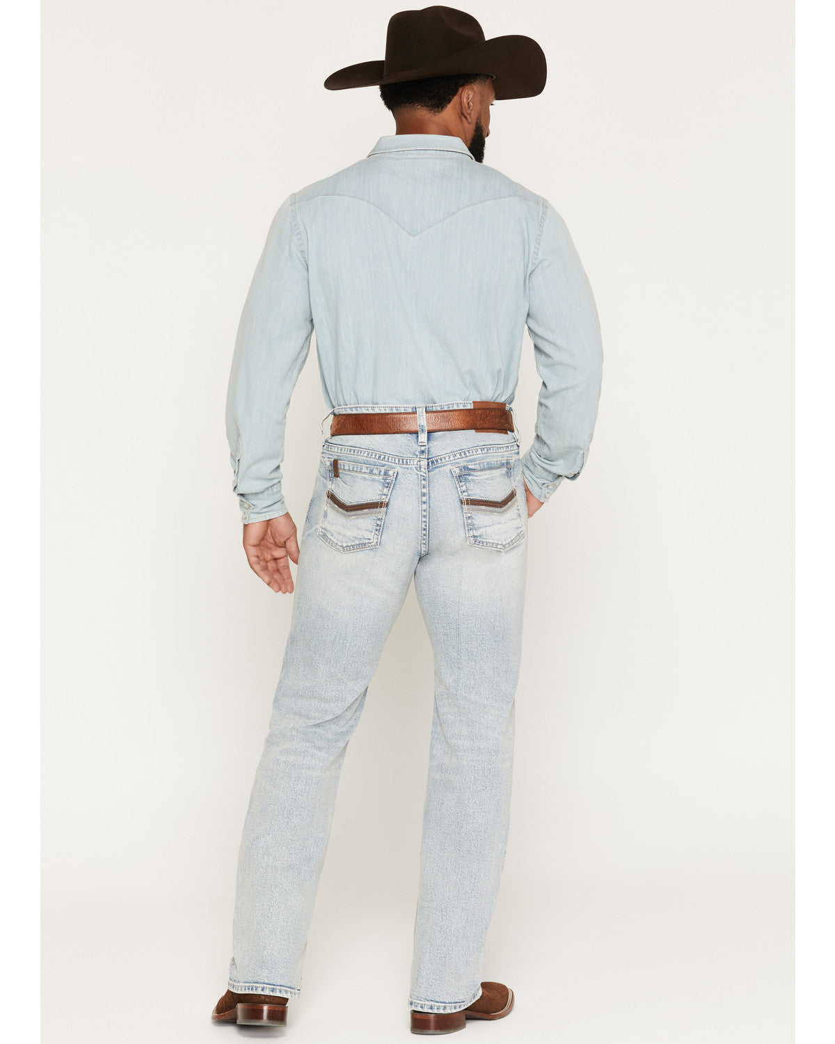 Men's Austin Wash Yukon Relaxed Straight Stretch Denim Jean Light Wash