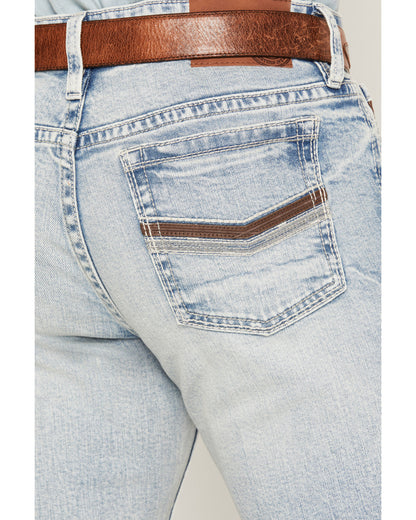 Men's Austin Wash Yukon Relaxed Straight Stretch Denim Jean Light Wash