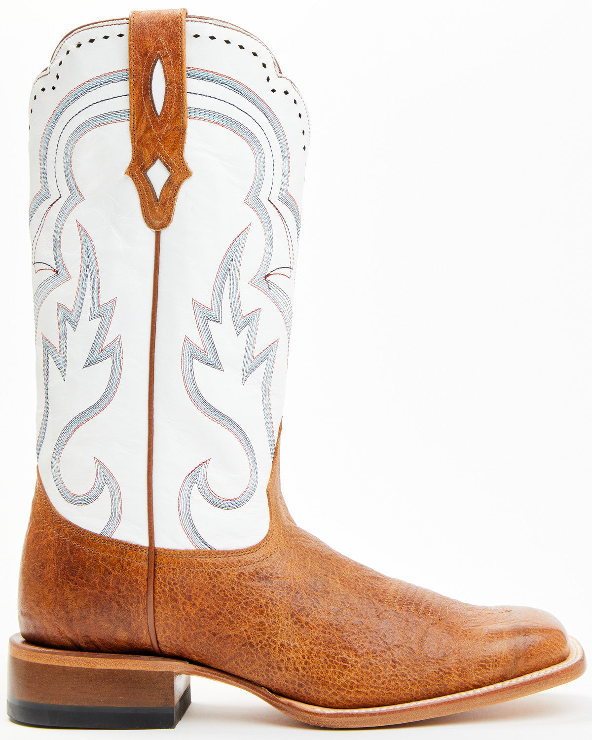 Men's Tomahawk Western Boots - Broad Square Toe White