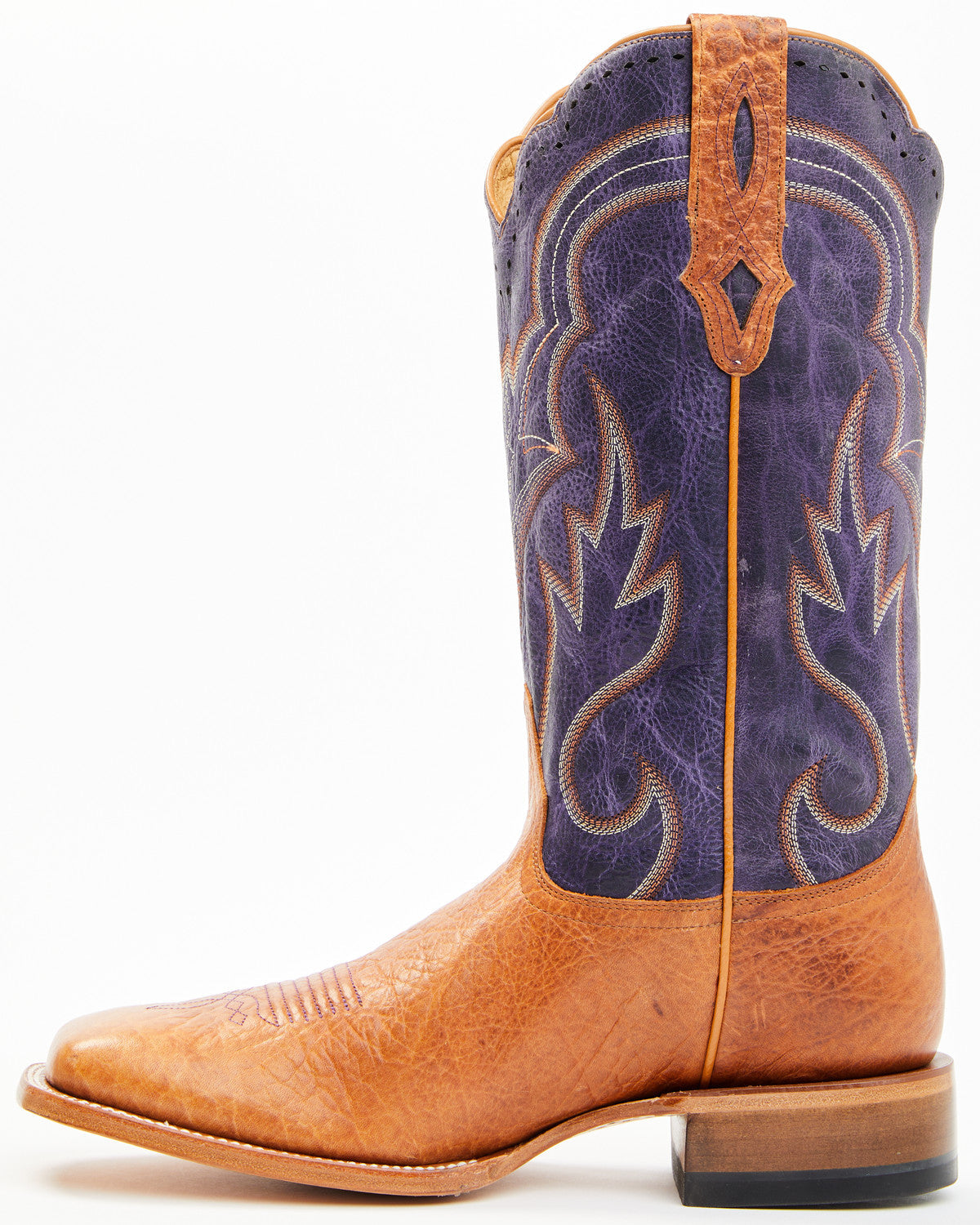 Men's Tomahawk Western Boots - Broad Square Toe Blue