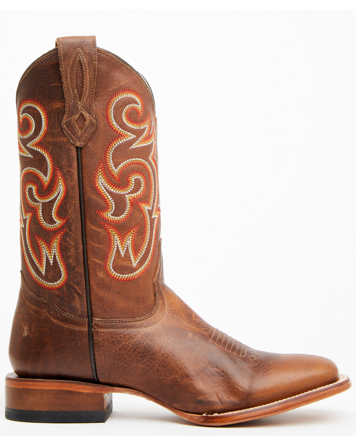 Men's Lynx Western Boots - Broad Square Toe Brown