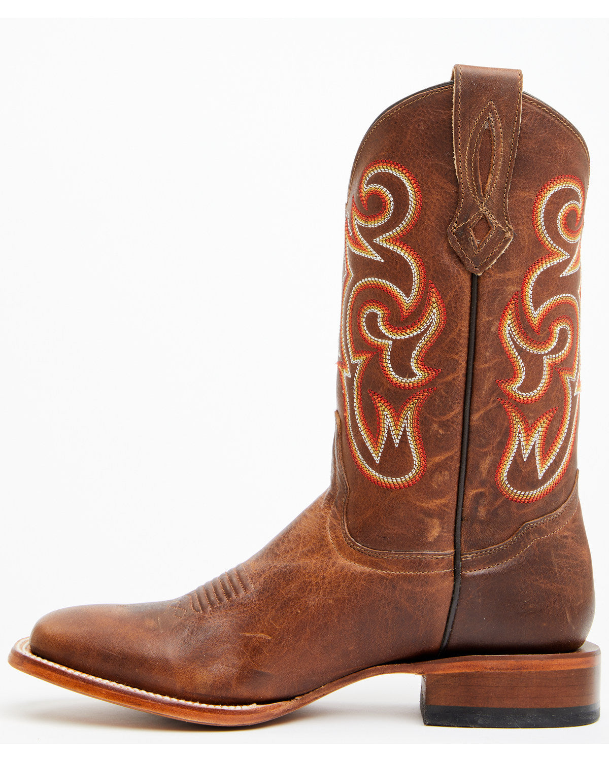 Men's Lynx Western Boots - Broad Square Toe Brown