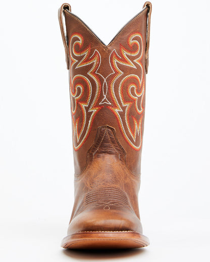 Men's Lynx Western Boots - Broad Square Toe Brown