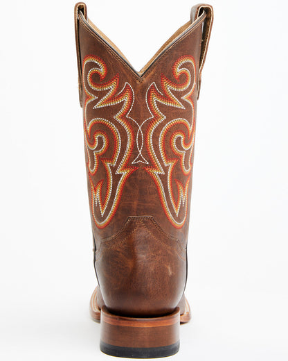 Men's Lynx Western Boots - Broad Square Toe Brown