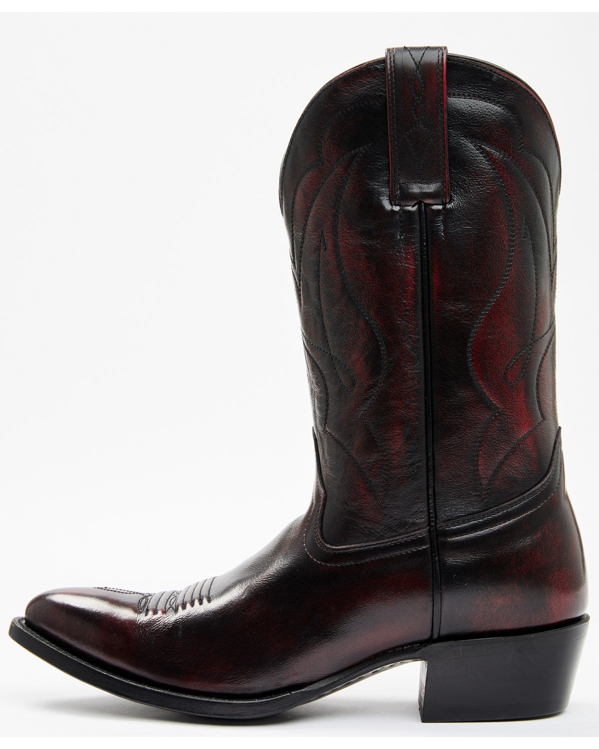 Men's Black Cherry Western Boots - Round Toe Black Cherry