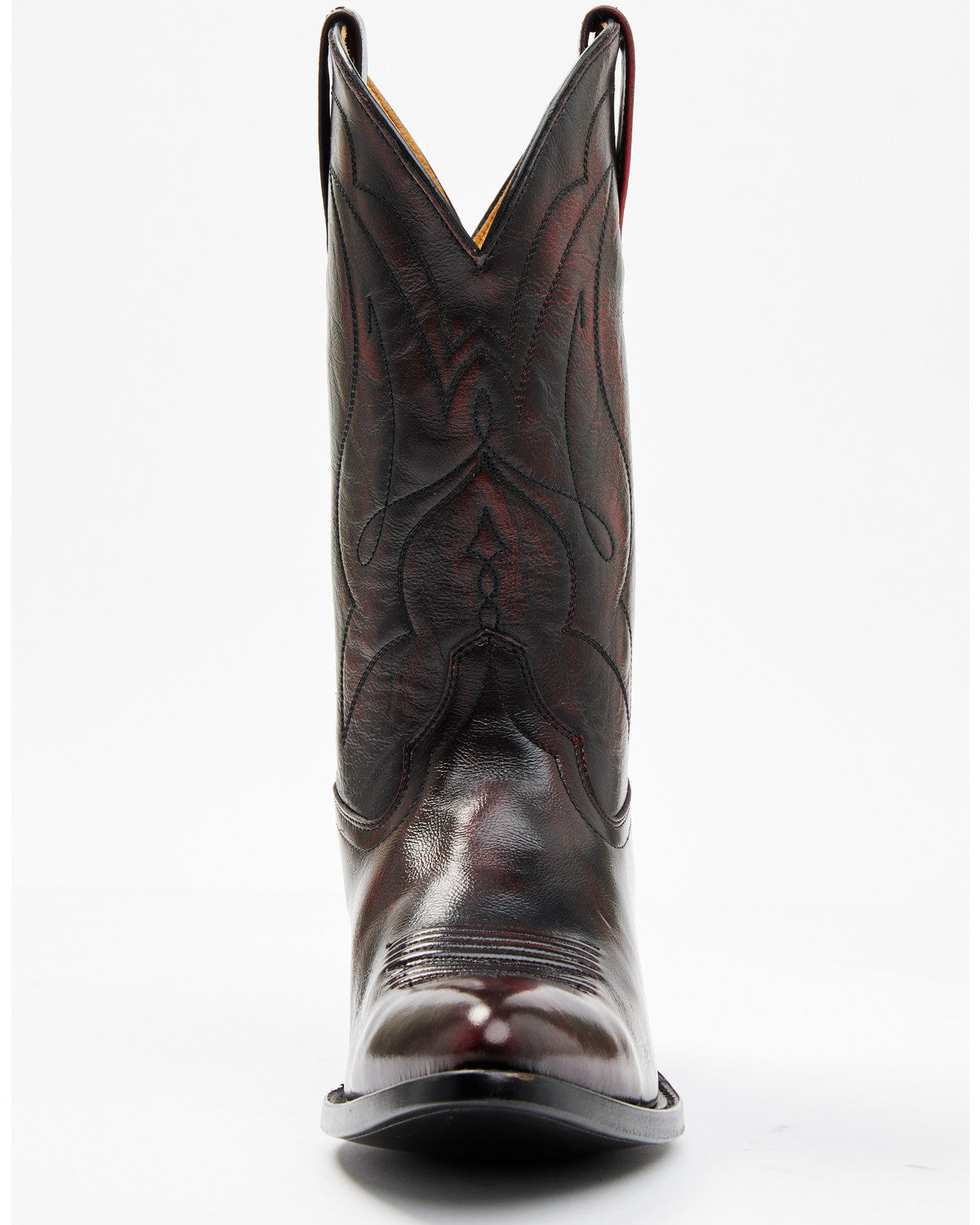Men's Black Cherry Western Boots - Round Toe Black Cherry