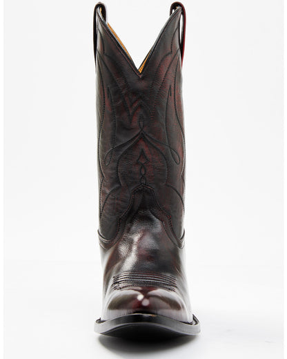 Men's Black Cherry Western Boots - Round Toe Black Cherry