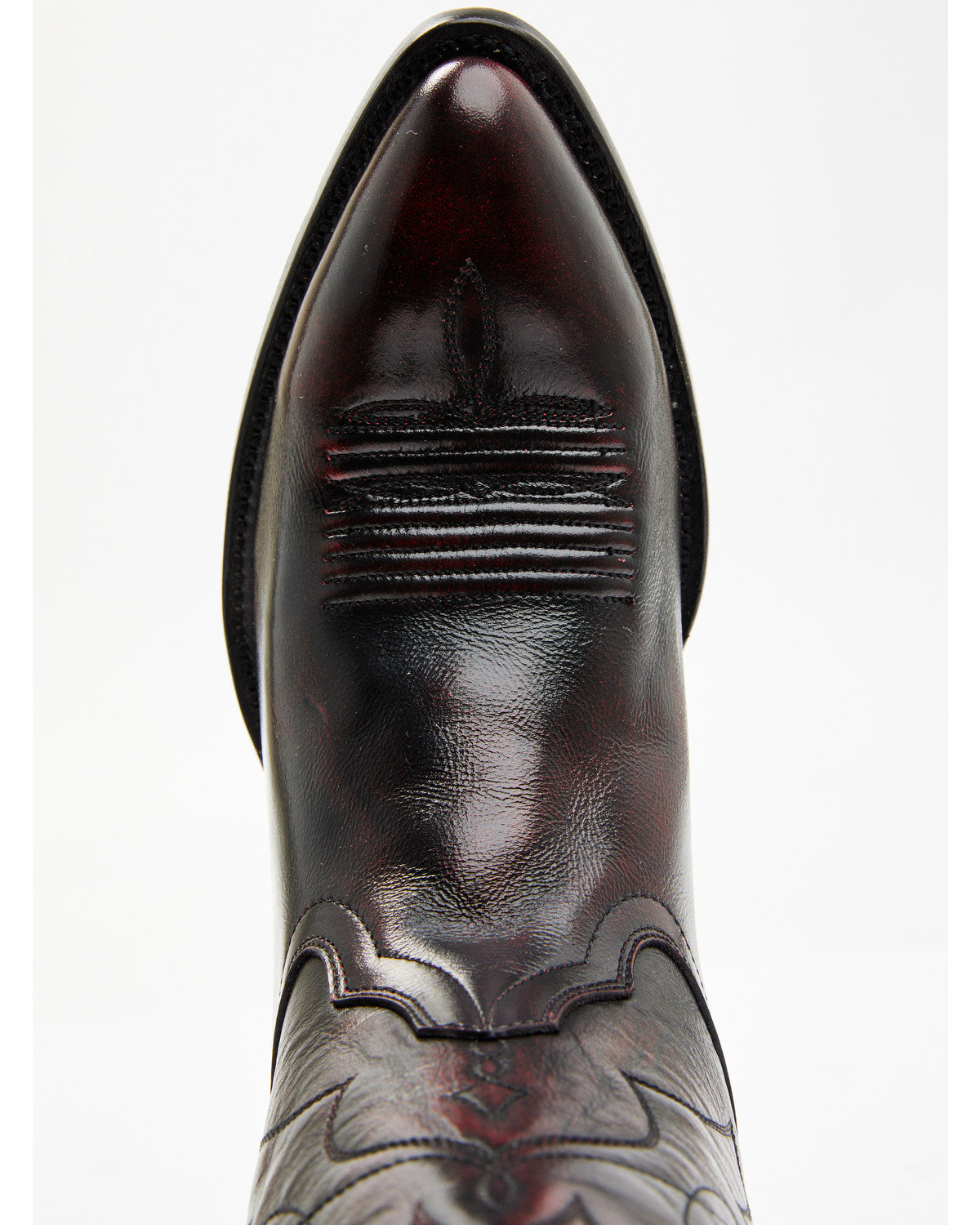 Men's Black Cherry Western Boots - Round Toe Black Cherry
