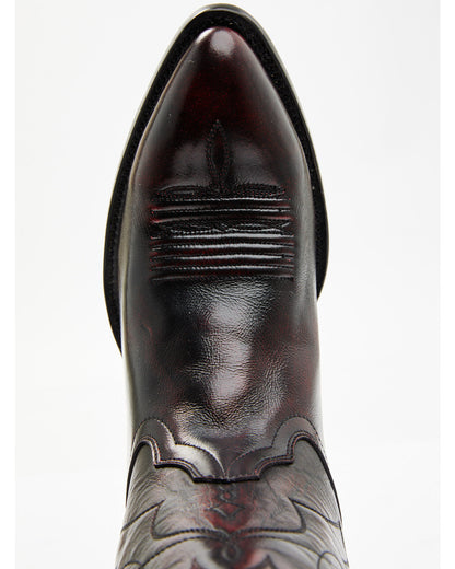 Men's Black Cherry Western Boots - Round Toe Black Cherry