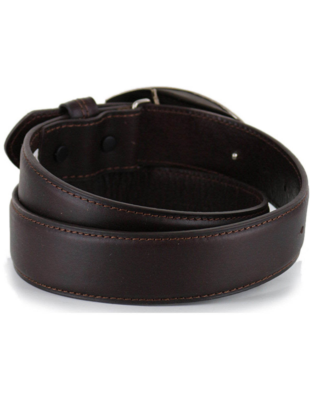 Men's Bullet Buckle Leather Belt Brown