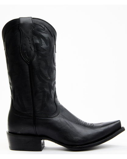 Men's Western Boots - Snip Toe Black