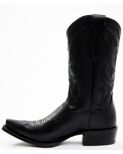 Men's Western Boots - Snip Toe Black