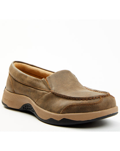 Men's Trust Me Beaned Slip-On Casual Oxford Shoes - Moc Toe Tan