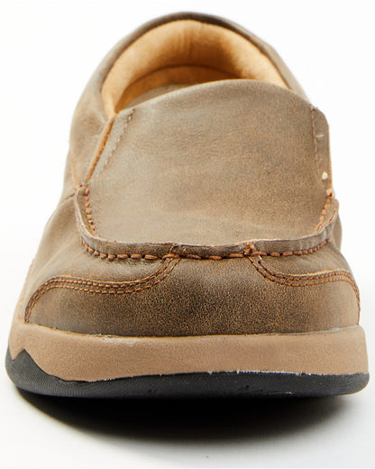 Men's Trust Me Beaned Slip-On Casual Oxford Shoes - Moc Toe Tan