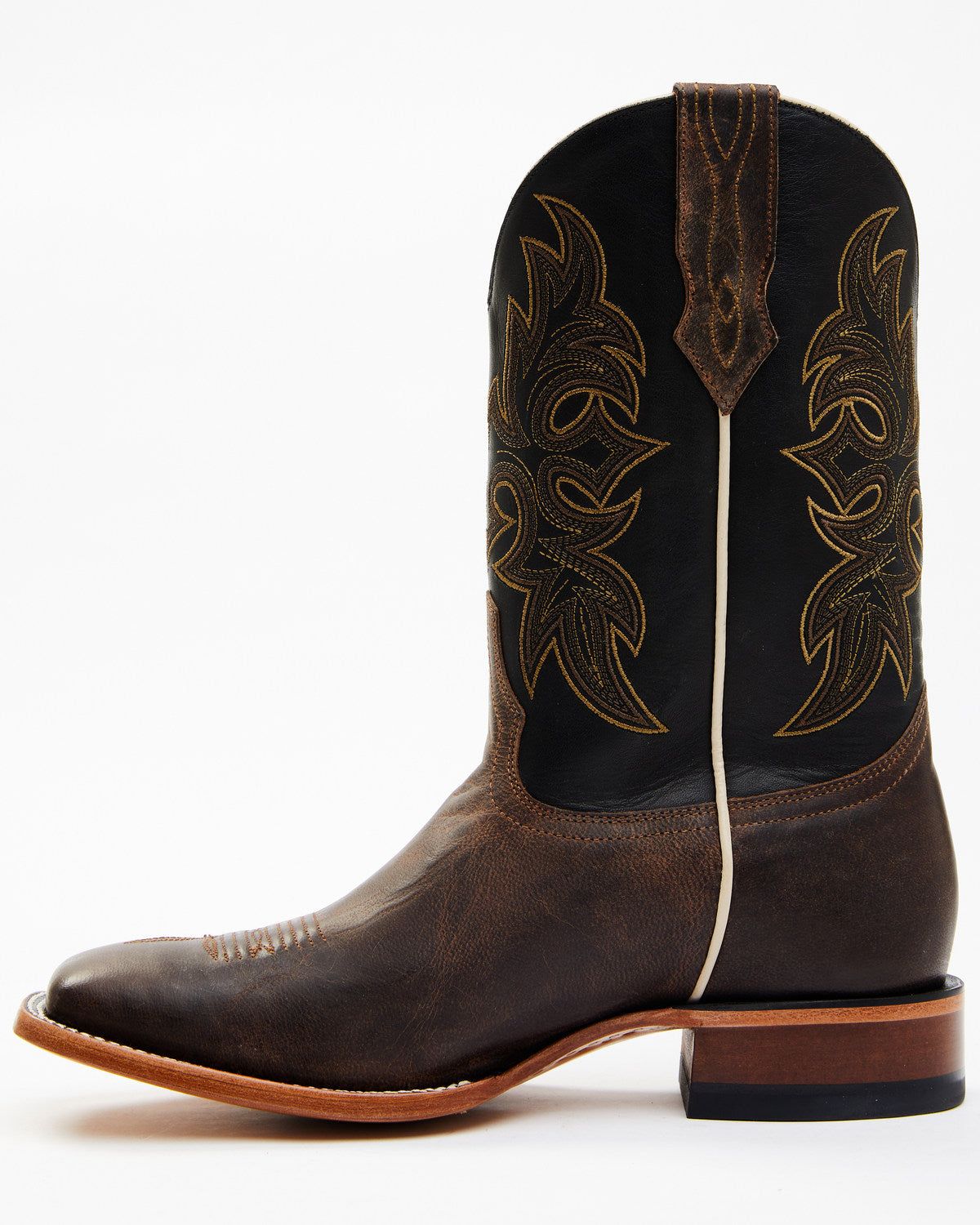 Men's Willow Western Boots - Broad Square Toe Brown