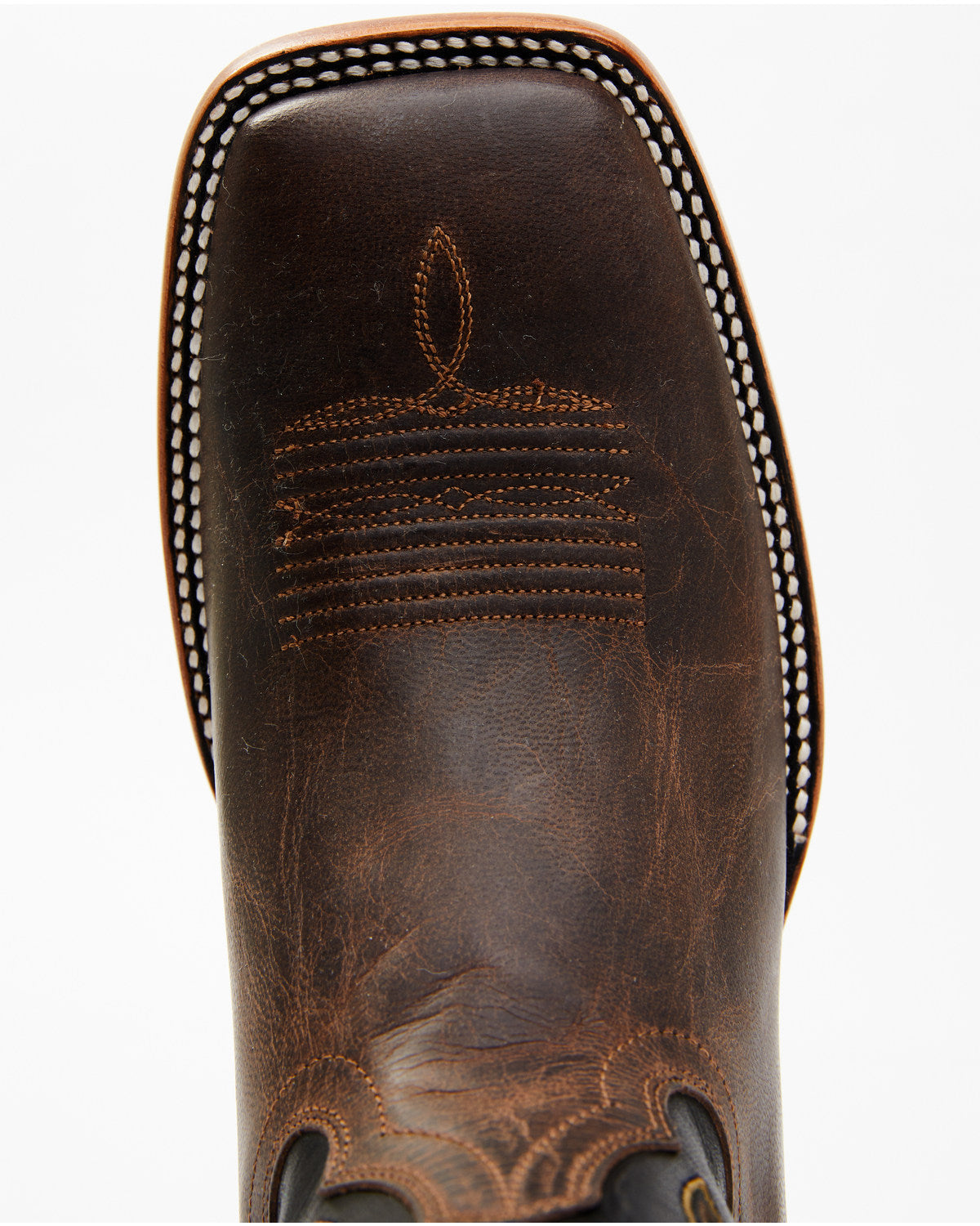 Men's Willow Western Boots - Broad Square Toe Brown
