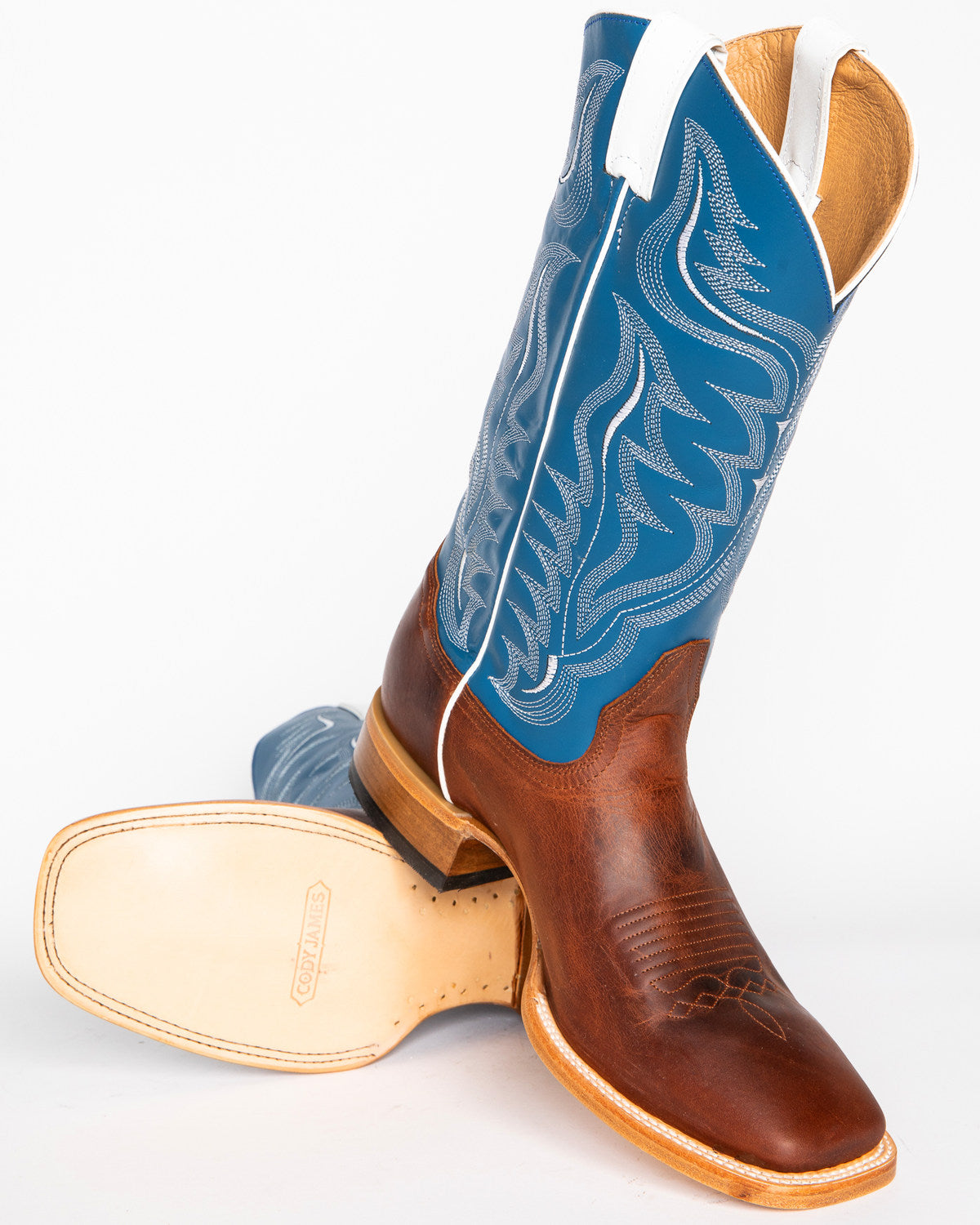 Men's Walker Western Boots - Broad Square Toe Copper