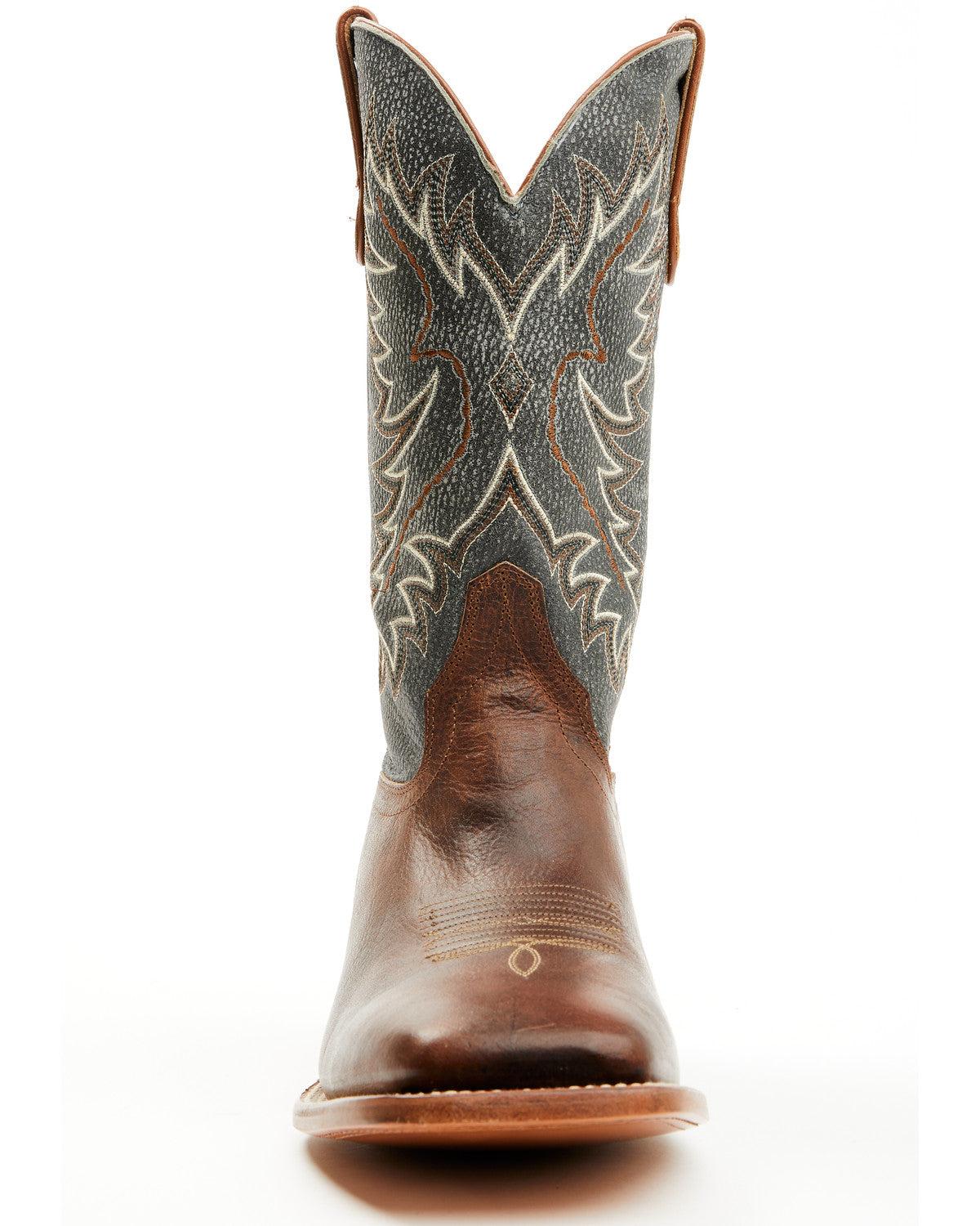 Men's Ryder Western Boots - Broad Square Toe Brown