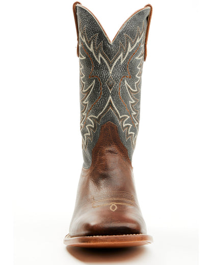 Men's Ryder Western Boots - Broad Square Toe Brown