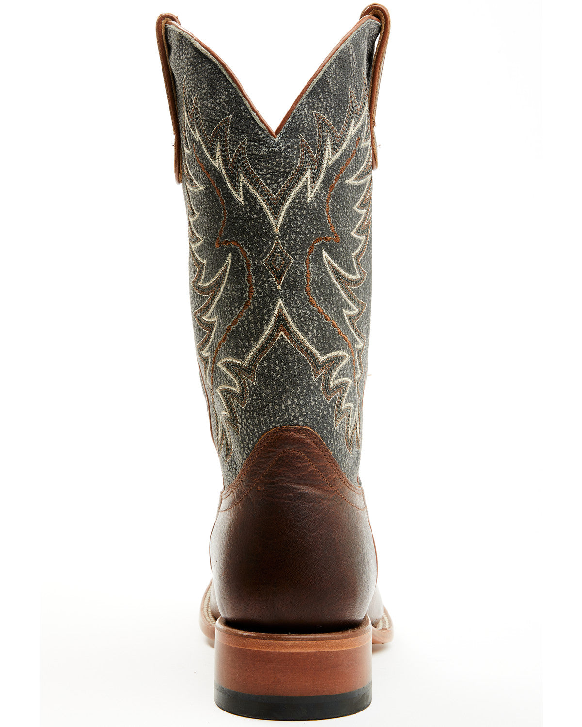 Men's Ryder Western Boots - Broad Square Toe Brown